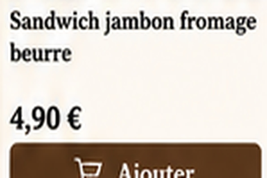 Jambon fromage beurre